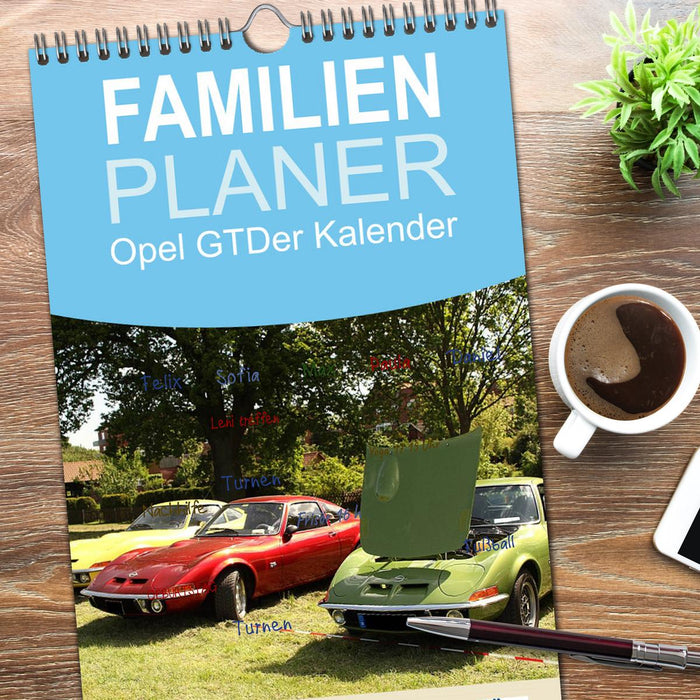 Opel GT Der Kalender (CALVENDO Familienplaner 2026)