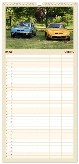 Opel GT Der Kalender (CALVENDO Familienplaner 2026)