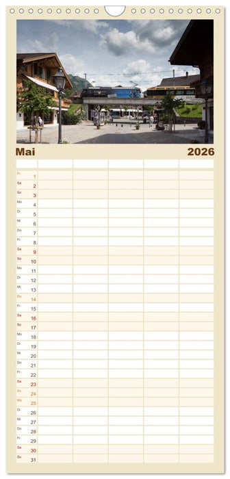 Schweizer Eisenbahn (CALVENDO Familienplaner 2026)