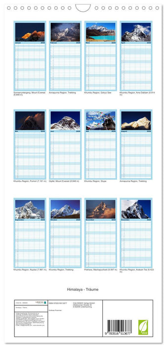 Himalaya - Träume (CALVENDO Familienplaner 2026)