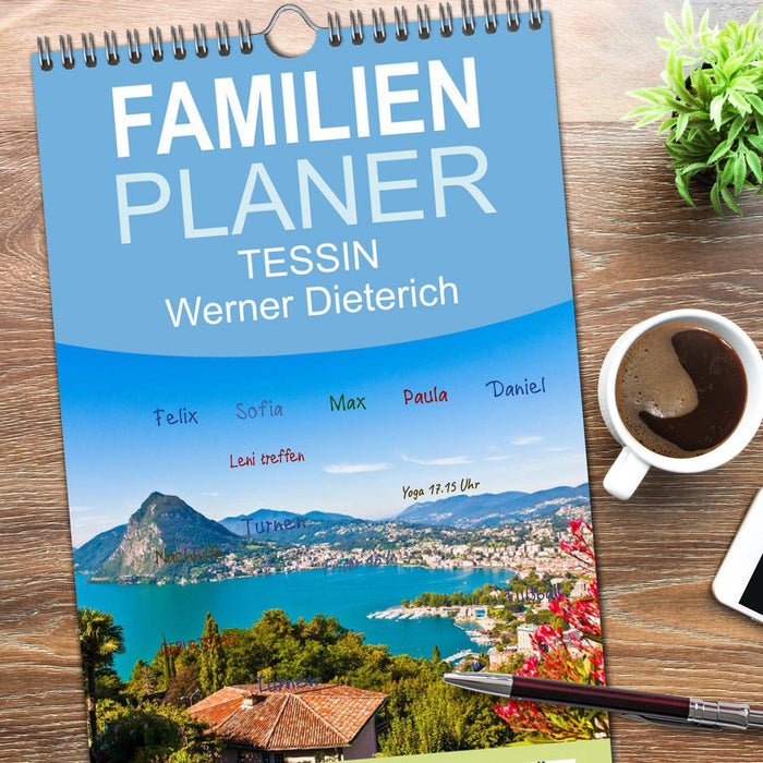 TESSIN Werner Dieterich (CALVENDO Familienplaner 2026)