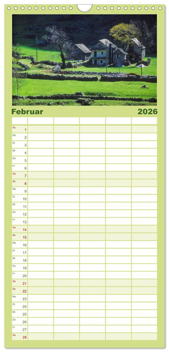 TESSIN Werner Dieterich (CALVENDO Familienplaner 2026)