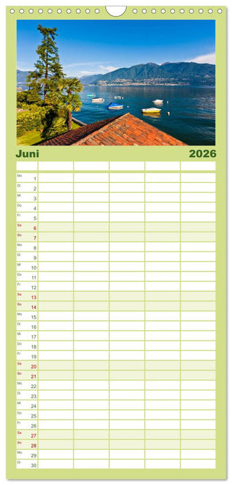 TESSIN Werner Dieterich (CALVENDO Familienplaner 2026)