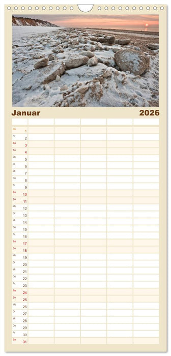 Sylt-Abende - Fotografien von Beate Zoellner (CALVENDO Familienplaner 2026)