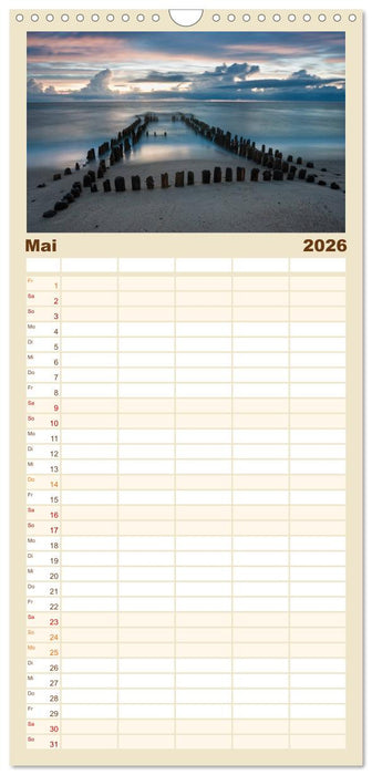 Sylt-Abende - Fotografien von Beate Zoellner (CALVENDO Familienplaner 2026)