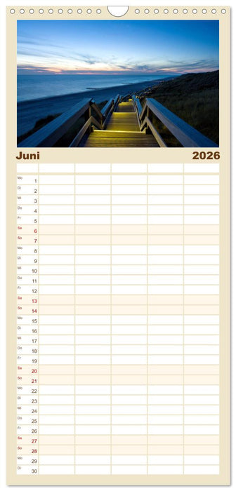 Sylt-Abende - Fotografien von Beate Zoellner (CALVENDO Familienplaner 2026)