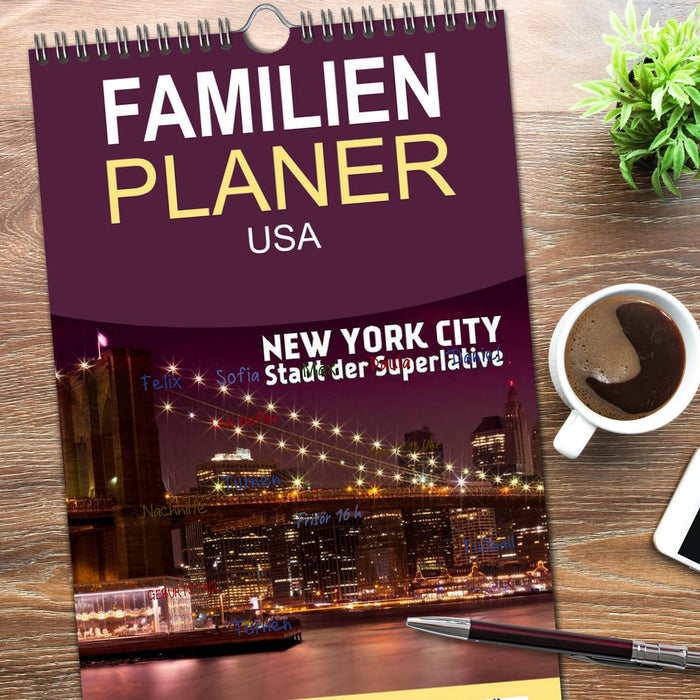 NEW YORK CITY Stadt der Superlative (CALVENDO Familienplaner 2026)