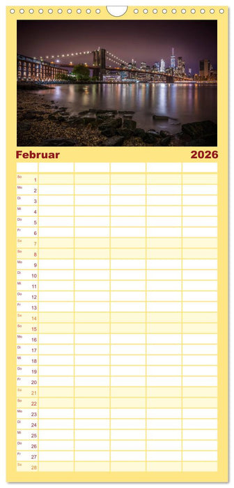 NEW YORK CITY Stadt der Superlative (CALVENDO Familienplaner 2026)