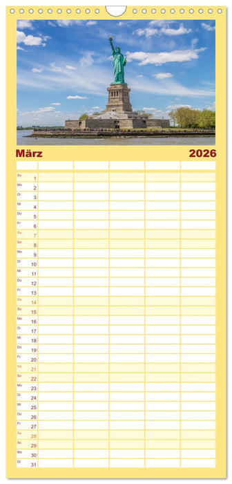 NEW YORK CITY Stadt der Superlative (CALVENDO Familienplaner 2026)