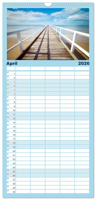 Traumstrände in der Karibik (CALVENDO Familienplaner 2026)