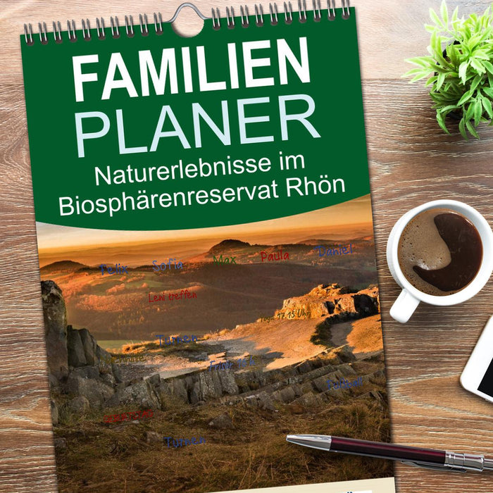 Naturerlebnis im Biosphärenreservat Rhön (CALVENDO Familienplaner 2026)