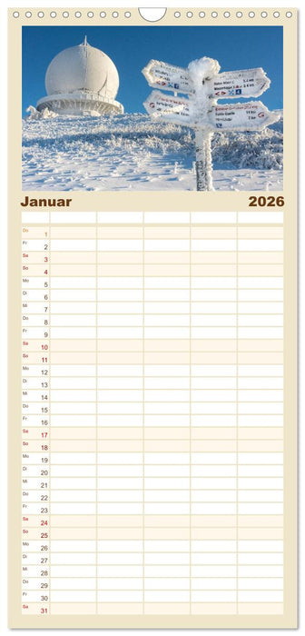 Naturerlebnis im Biosphärenreservat Rhön (CALVENDO Familienplaner 2026)