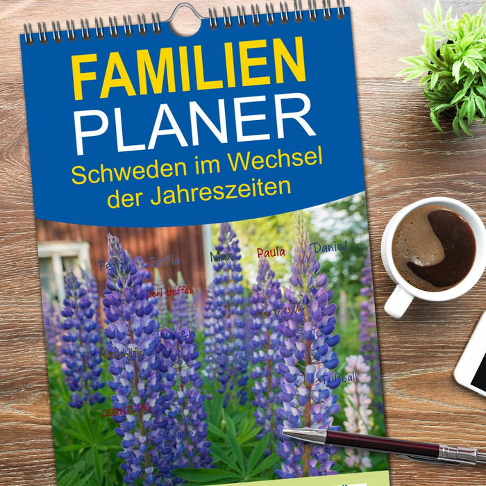 Schweden im Wechsel der Jahreszeiten (CALVENDO Familienplaner 2026)