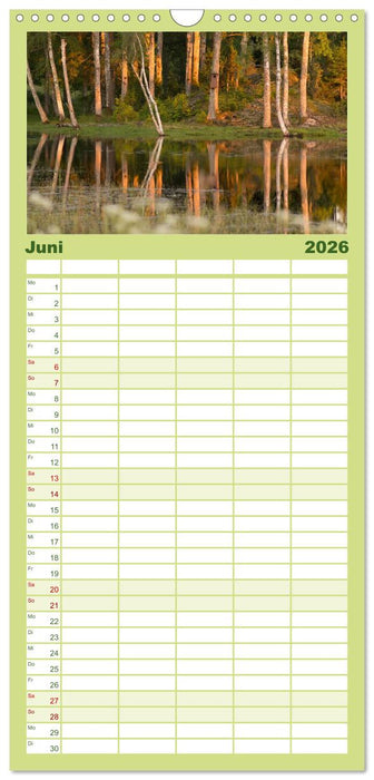 Schweden im Wechsel der Jahreszeiten (CALVENDO Familienplaner 2026)