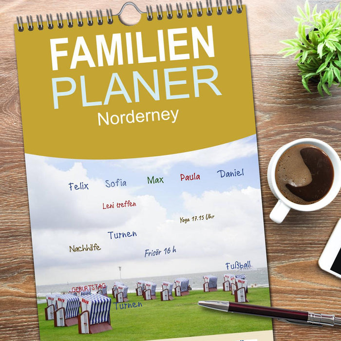 Norderney - von barfuß bis Lackschuh (CALVENDO Familienplaner 2026)