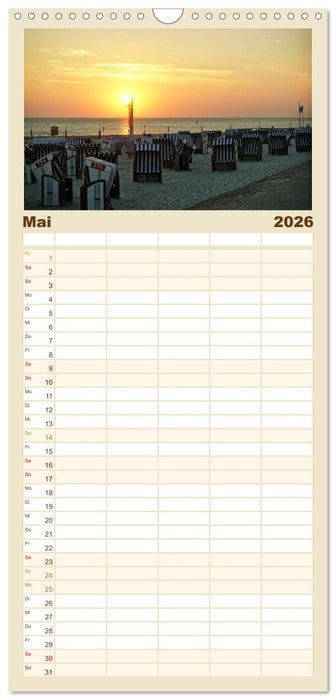 Norderney - von barfuß bis Lackschuh (CALVENDO Familienplaner 2026)