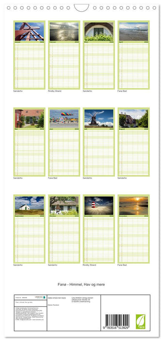 Fanø - Himmel, Hav og mere (CALVENDO Familienplaner 2026)