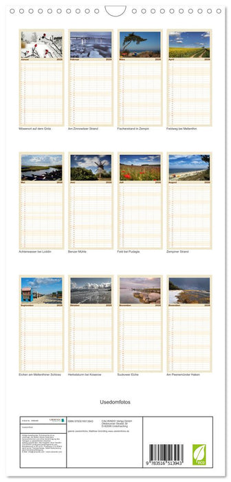 Usedomfotos (CALVENDO Familienplaner 2026)