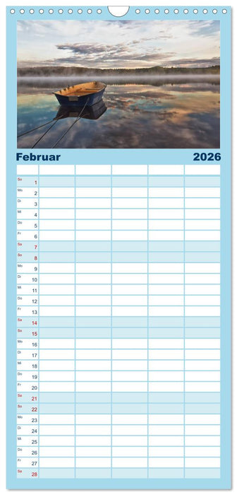 Unterwegs in Schweden (CALVENDO Familienplaner 2026)