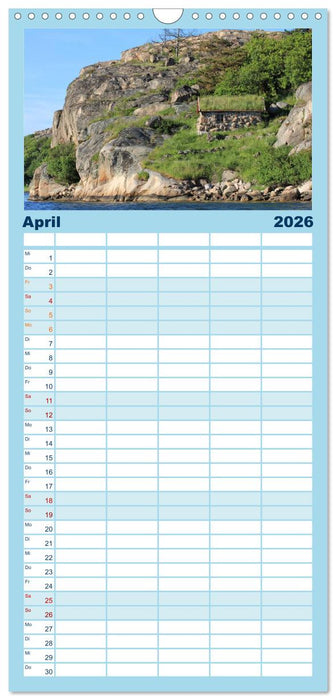 Unterwegs in Schweden (CALVENDO Familienplaner 2026)