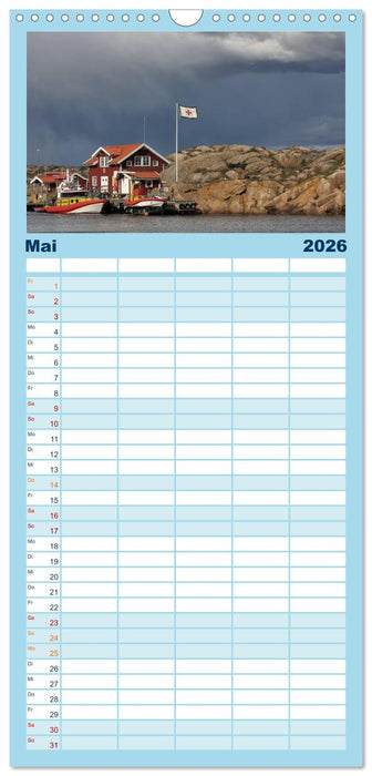 Unterwegs in Schweden (CALVENDO Familienplaner 2026)