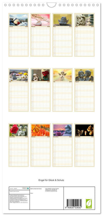 Engel für Glück & Schutz (CALVENDO Familienplaner 2026)
