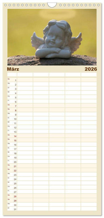 Engel für Glück & Schutz (CALVENDO Familienplaner 2026)