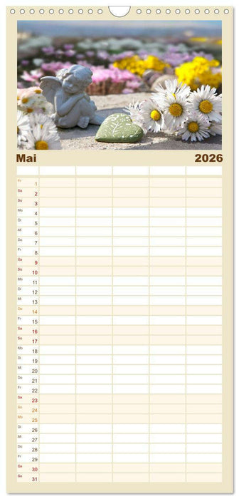 Engel für Glück & Schutz (CALVENDO Familienplaner 2026)