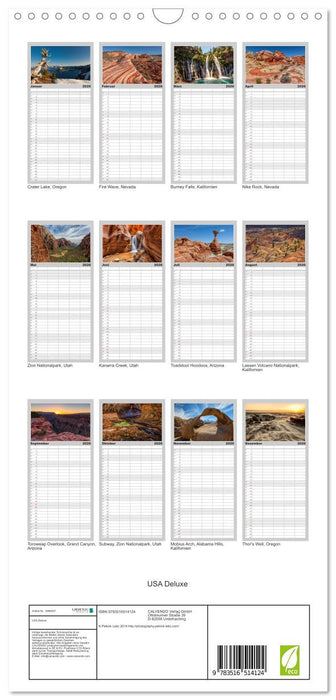 USA Deluxe (CALVENDO Familienplaner 2026)