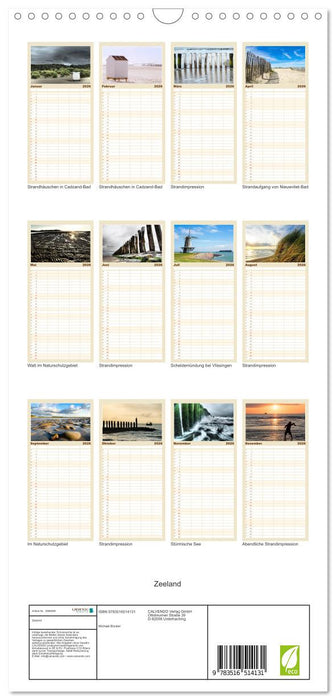 Zeeland (CALVENDO Familienplaner 2026)