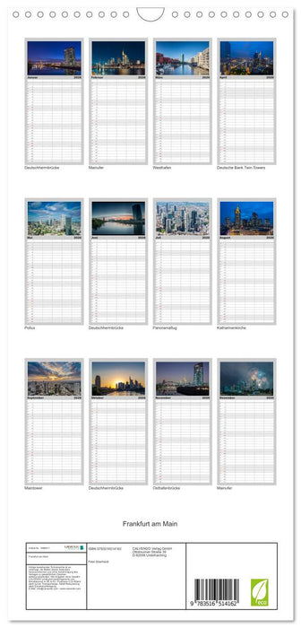 Frankfurt am Main (CALVENDO Familienplaner 2026)