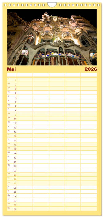 Barcelona Impressionen (CALVENDO Familienplaner 2026)