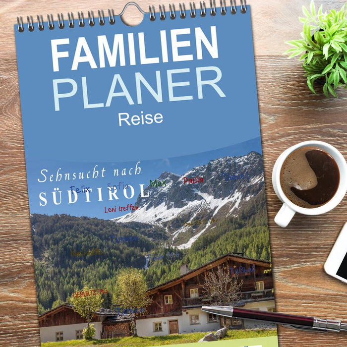 Sehnsucht nach Südtirol (CALVENDO Familienplaner 2026)