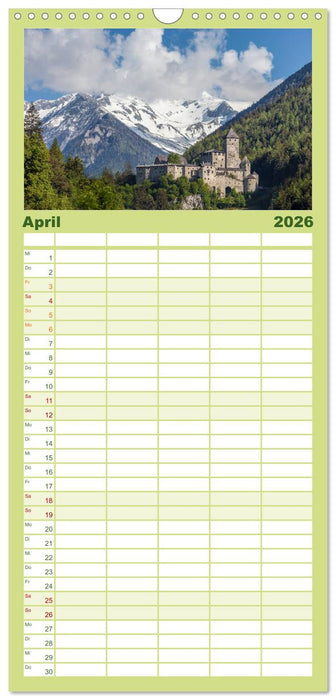 Sehnsucht nach Südtirol (CALVENDO Familienplaner 2026)