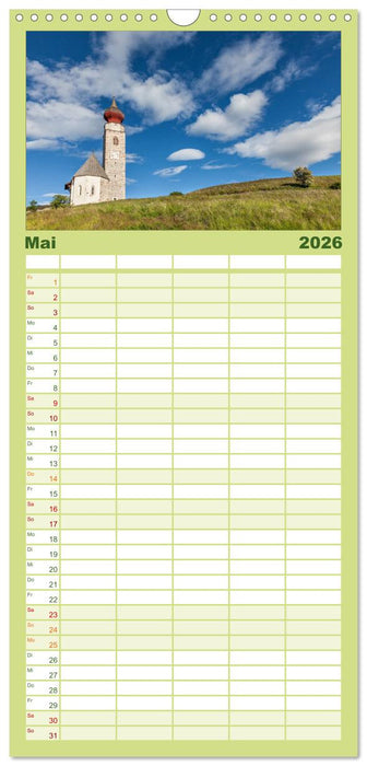 Sehnsucht nach Südtirol (CALVENDO Familienplaner 2026)