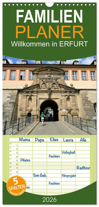 Willkommen in ERFURT (CALVENDO Familienplaner 2026)