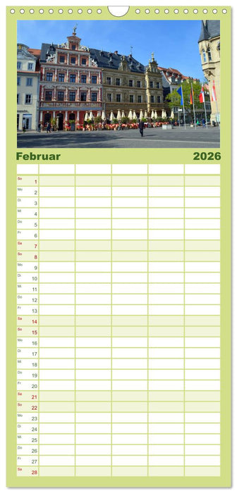 Willkommen in ERFURT (CALVENDO Familienplaner 2026)