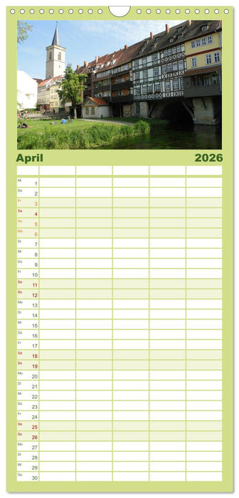 Willkommen in ERFURT (CALVENDO Familienplaner 2026)