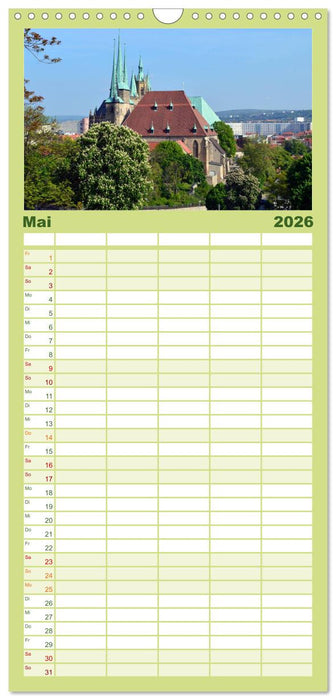 Willkommen in ERFURT (CALVENDO Familienplaner 2026)