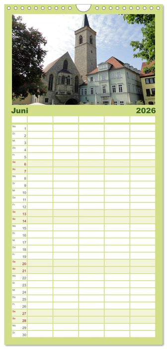 Willkommen in ERFURT (CALVENDO Familienplaner 2026)