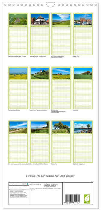 Fehmarn - "fe mer" natürlich "am Meer gelegen" (CALVENDO Familienplaner 2026)