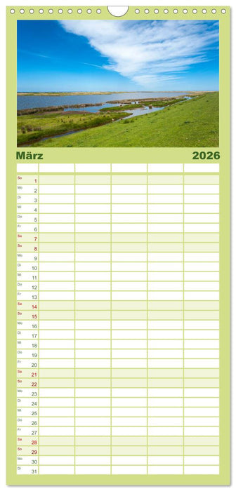 Fehmarn - "fe mer" natürlich "am Meer gelegen" (CALVENDO Familienplaner 2026)