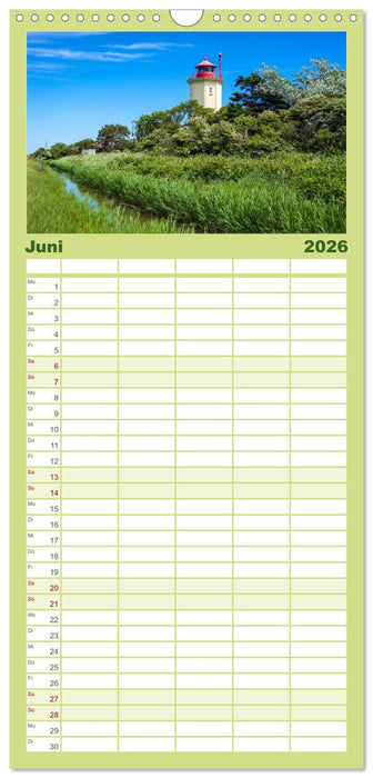 Fehmarn - "fe mer" natürlich "am Meer gelegen" (CALVENDO Familienplaner 2026)