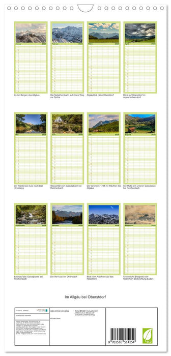 Im Allgäu bei Oberstdorf (CALVENDO Familienplaner 2026)