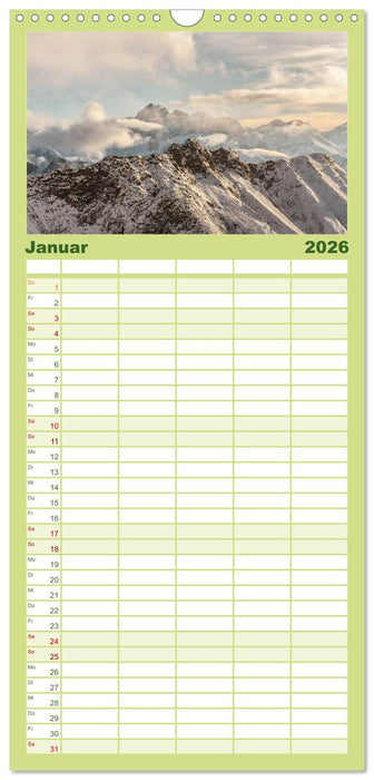 Im Allgäu bei Oberstdorf (CALVENDO Familienplaner 2026)