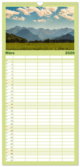 Im Allgäu bei Oberstdorf (CALVENDO Familienplaner 2026)