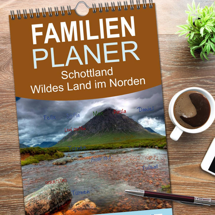 Schottland - Wildes Land im Norden (CALVENDO Familienplaner 2026)