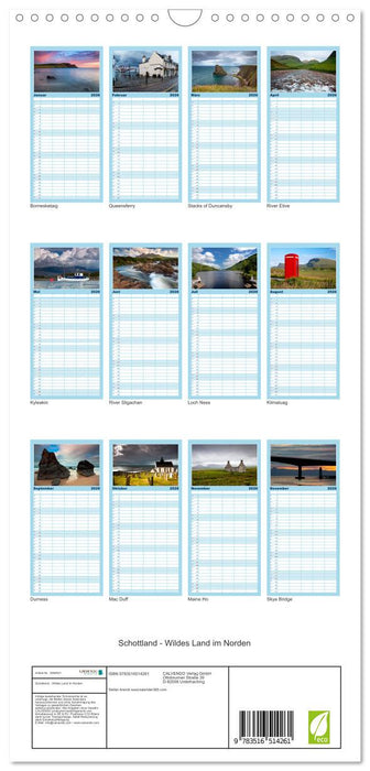 Schottland - Wildes Land im Norden (CALVENDO Familienplaner 2026)