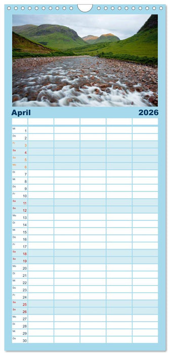 Schottland - Wildes Land im Norden (CALVENDO Familienplaner 2026)