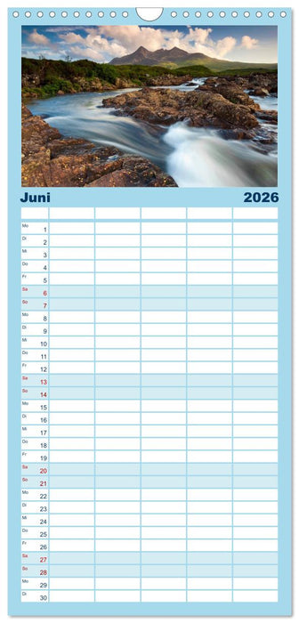 Schottland - Wildes Land im Norden (CALVENDO Familienplaner 2026)